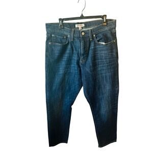 Lucky Brand Mens 34x30 Dark‎ Wash Denim Jeans Casual Classic Fit